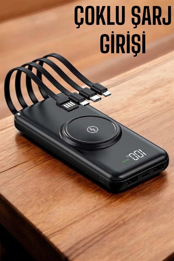 Powerbank Taşınabilir 10.000 Mah Hızlı Şarj Dijital Göstergeli - Lisinya