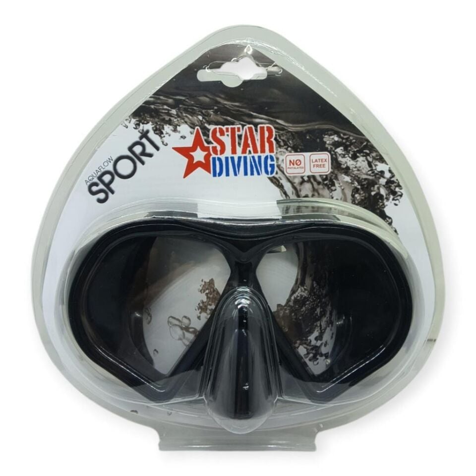 Star Diving Dalış Maskesi Yetişkin - 51703-SİYAH (Lisinya)