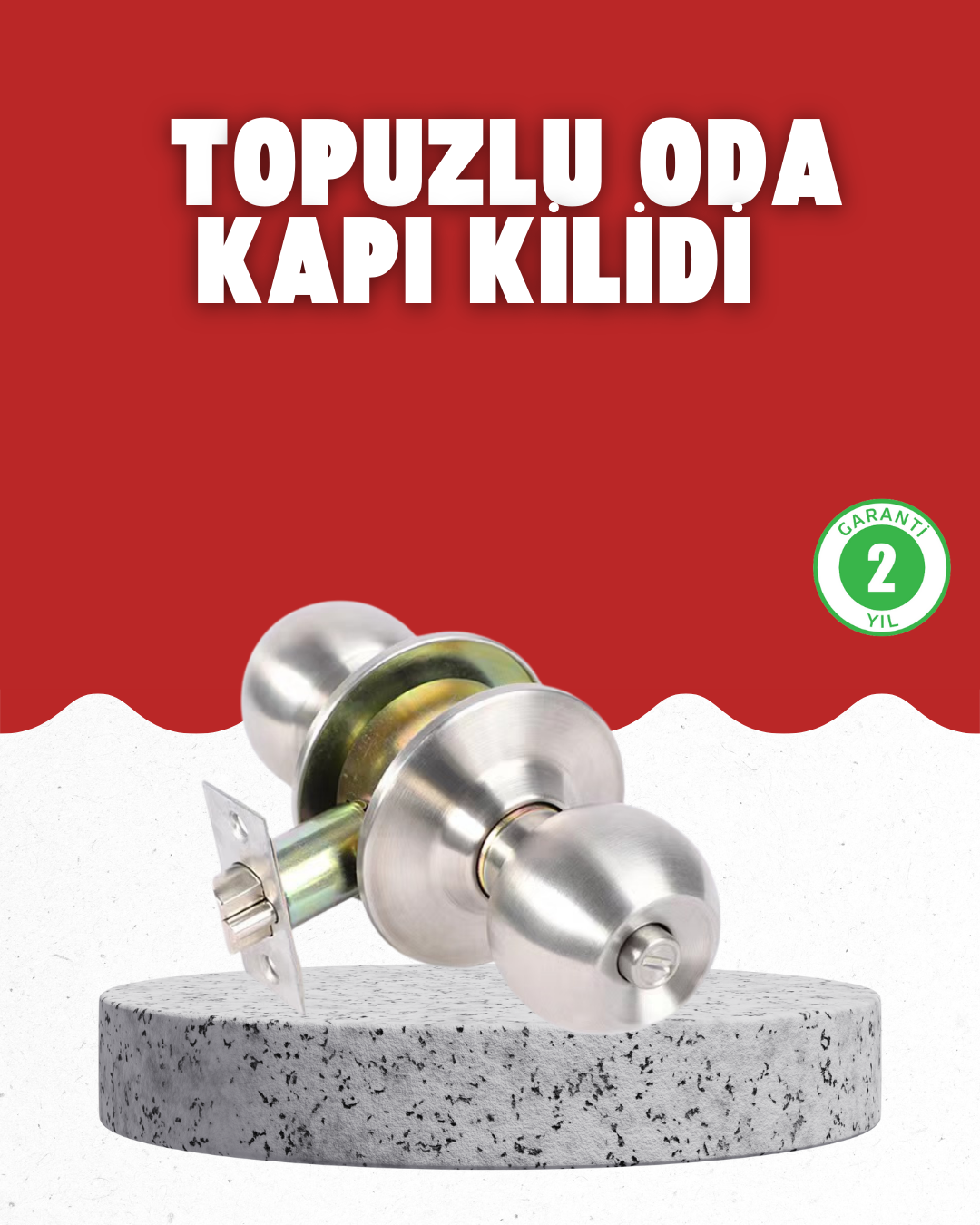 Estetik Güvenli Topuzlu Kapı Kilidi - Lisinya