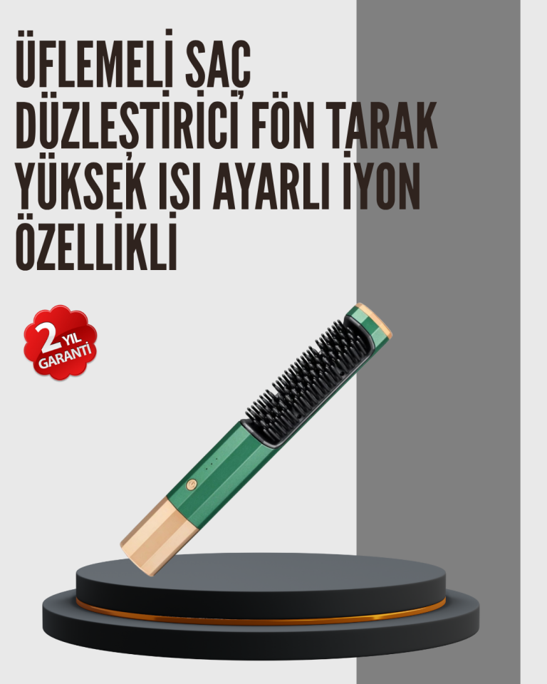 360° Döner Kablolu Kompakt Saç Şekillendirme Seti - Lisinya