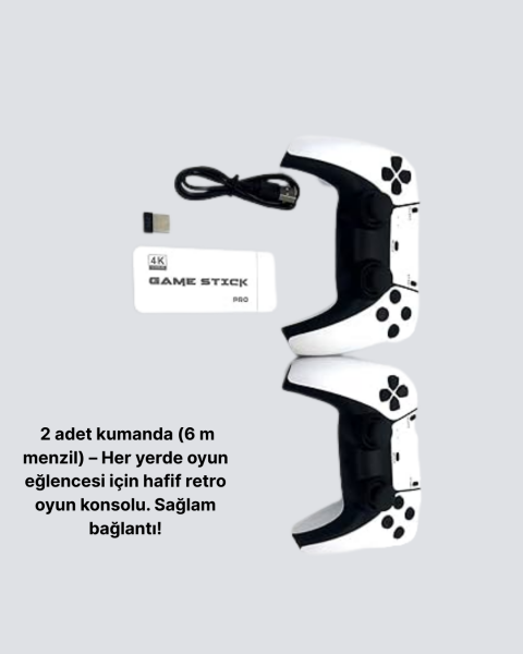 HDMI ve Kablosuz Kontrolcülü 20.000 Oyunlu Retro Oyun Konsolu - Lisinya