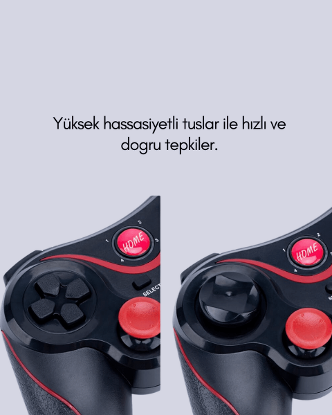 Uzun Pil Ömürlü Kablosuz Oyun Kumandası PC Telefon Tablet İçin