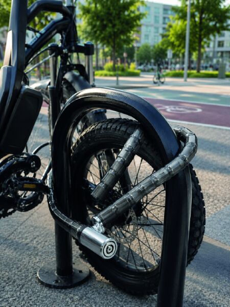 Şeffaf PVC Kaplamalı Dayanıklı Motosiklet ve Bisiklet Güvenlik Kilidi