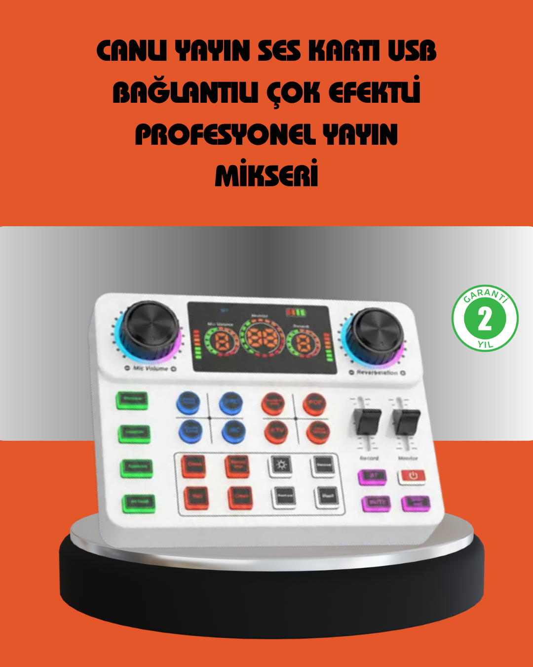 Bluetooth Bağlantılı Karaoke ve Yayın Ses Kontrol Ünitesi - Lisinya
