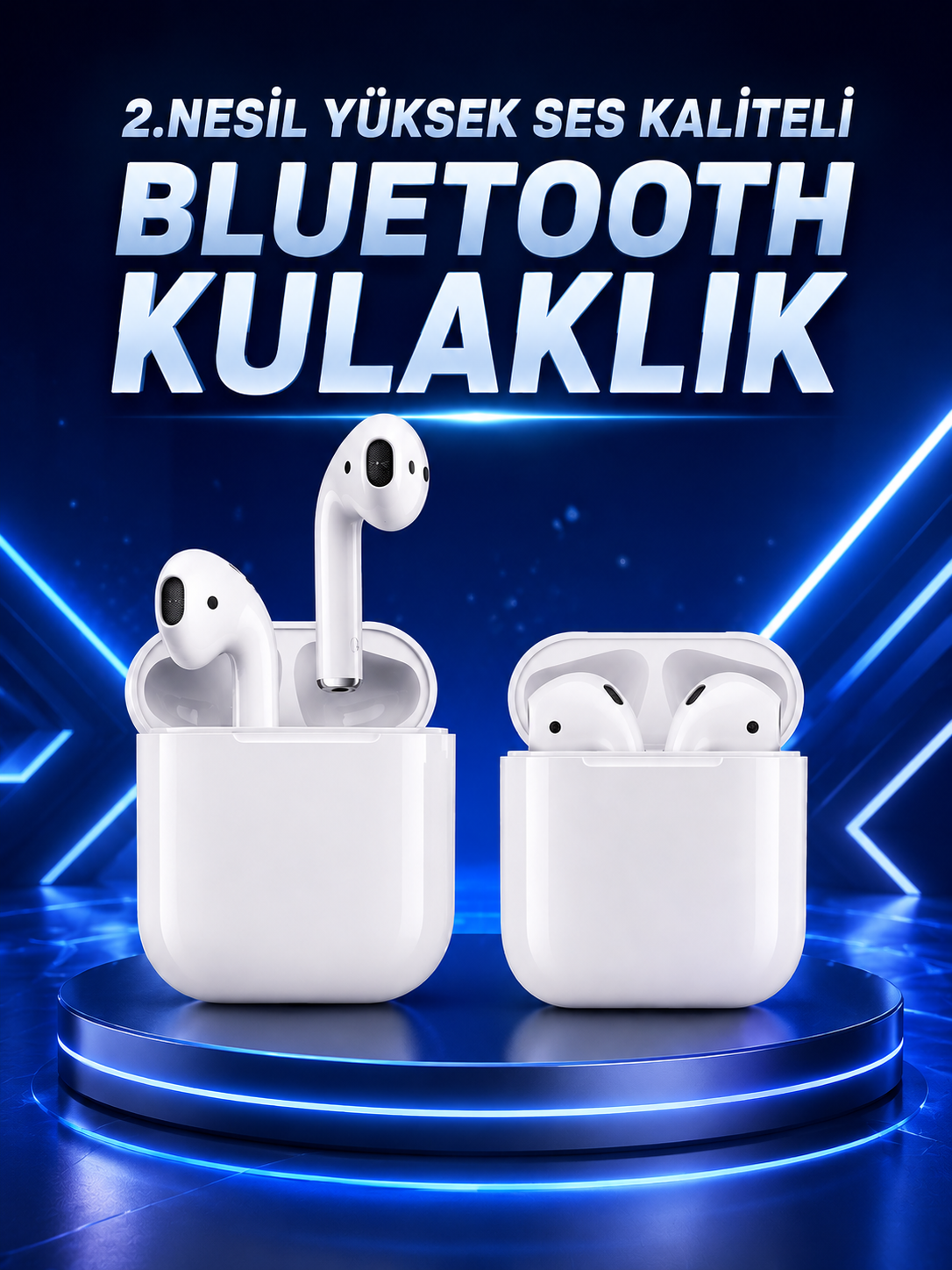 2.Nesil Yeni Model TWS Bluetooth Kulaklık Dokunmatik Kontrol Yüksek Ses Kaliteli - Lisinya