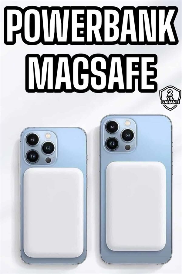 YamanHobi MagSafe Uyumlu Manyetik Kablosuz Powerbank 15W Hızlı Şarj