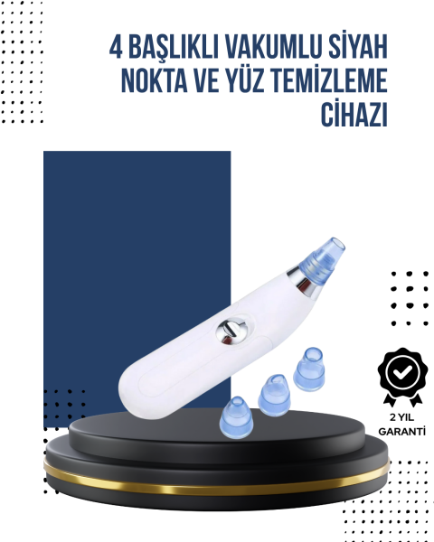 Mikro Kristal Başlıklı Siyah Nokta Temizleme Cihazı – Vakum Gücüyle Gözenek Sıkılaştırıcı