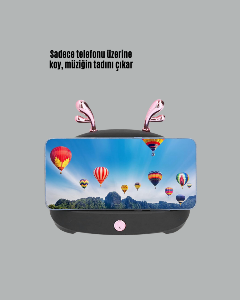 YamanHobi Bluetoothsuz Telefon Tutucu Hoparlör 750 mAh
