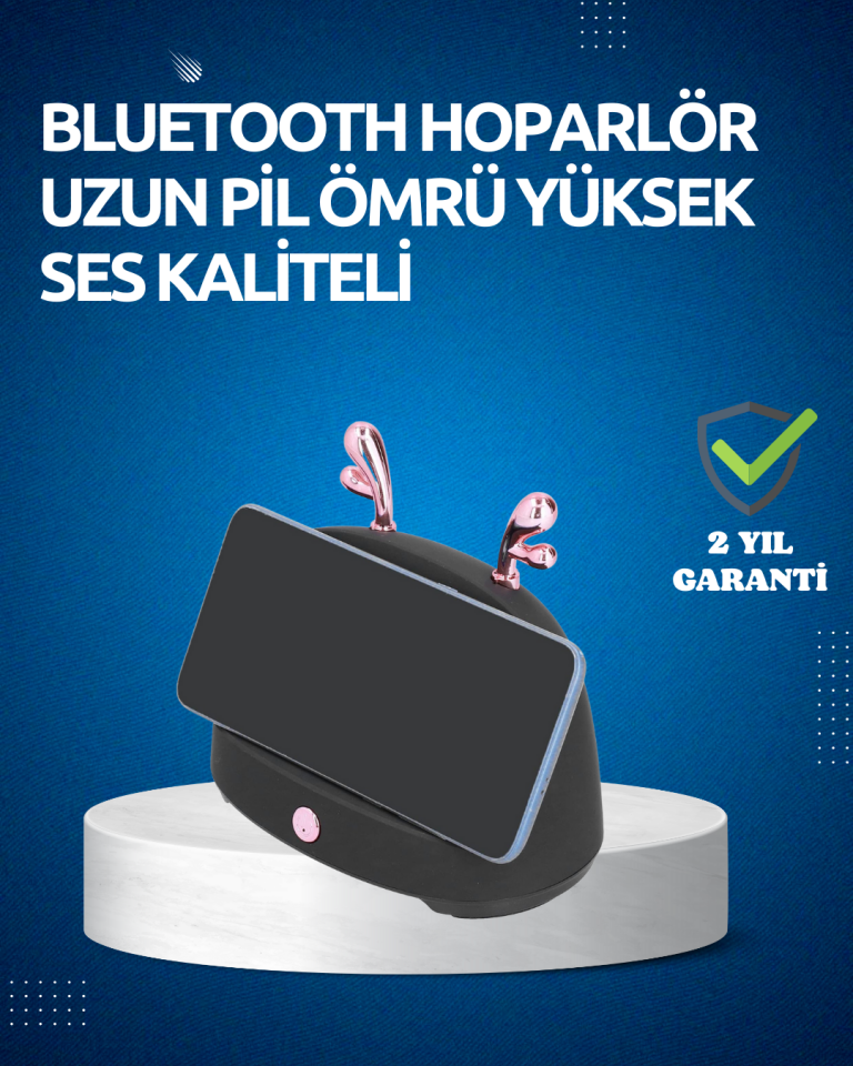 Akıllı Kablosuz Telefon Tutucu ve Stereo Hoparlör – Kolay Kullanım ve Yüksek Ses Kalitesi - Lisinya