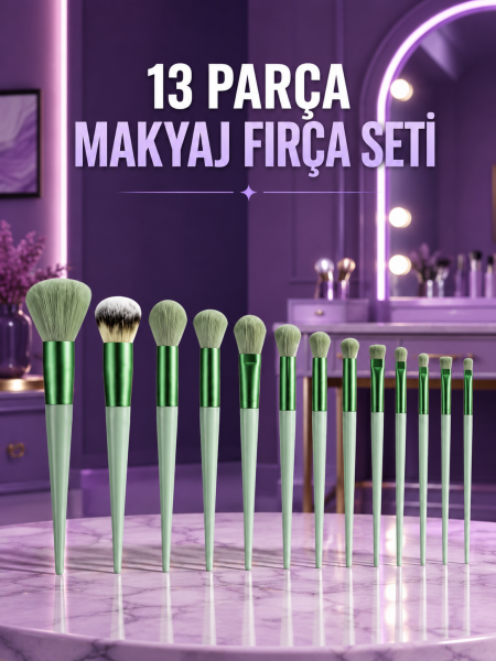 Kusursuz Makyaj İçin Yumuşak ve Dayanıklı Makyaj Fırça Seti - Lisinya