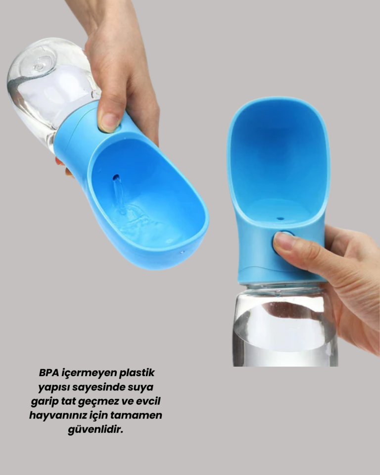 Sızdırma Önleyici Silikon Halkalı Pet Su Dispenseri Gezi Seyahat İçin - Lisinya