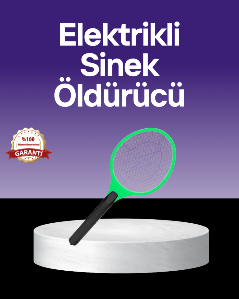 Çocuk ve Evcil Hayvan Dostu Elektrikli Sinek Raketi | Güvenli Kullanım - Lisinya