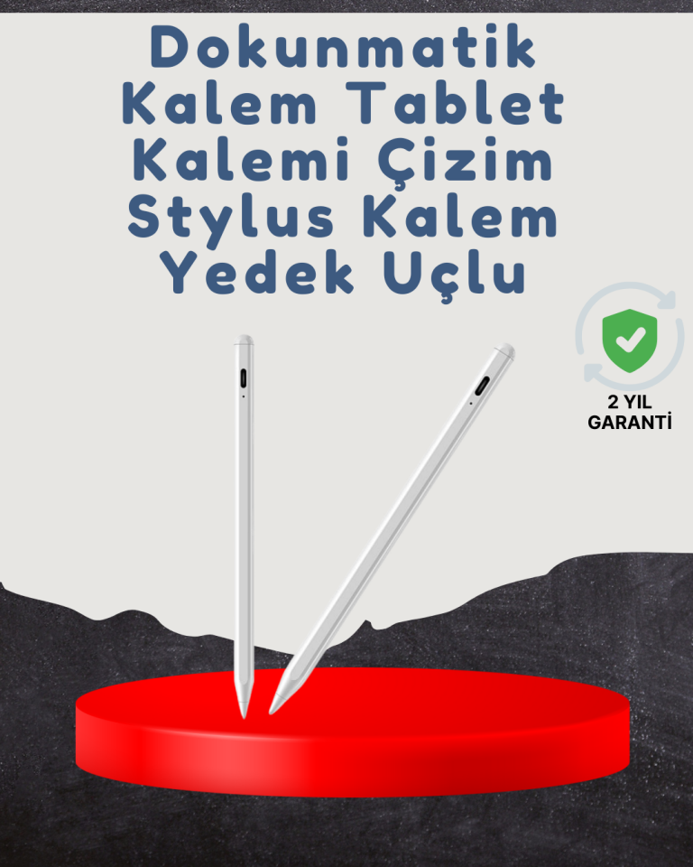 Yüksek Hassasiyetli Eğim Sensörlü Dijital Kalem – USB-C Hızlı Şarjlı - Lisinya