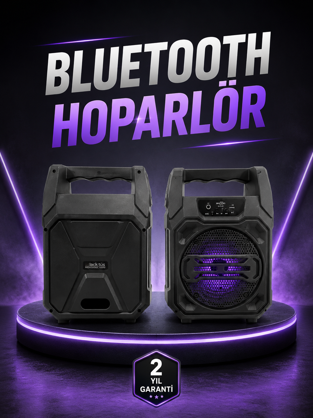 6.5 İnç Kablosuz Hoparlör Bluetooth Bağlantılı Yüksek Ses - Lisinya