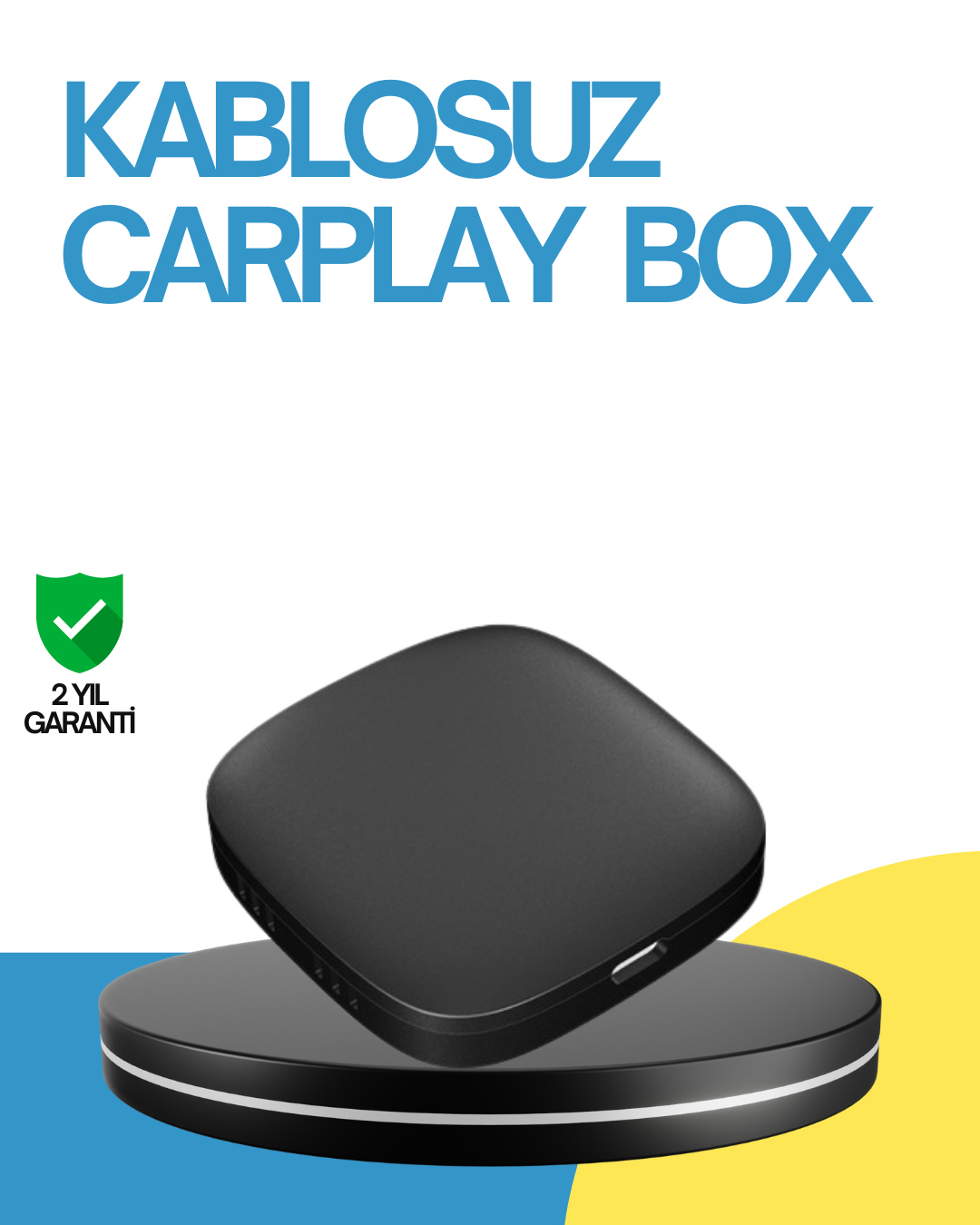 Kablosuz CarPlay ve Android Auto Dönüştürücü Adaptör - Lisinya