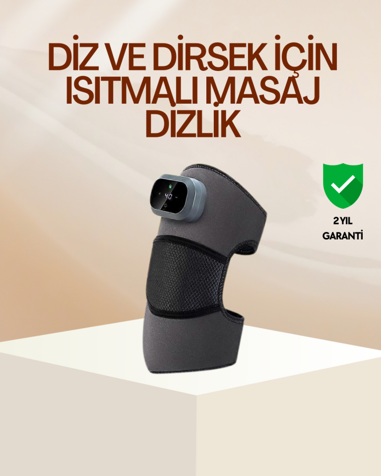 Diz ve Dirsek İçin Isıtmalı Masaj Dizlik Aparatı - Lisinya