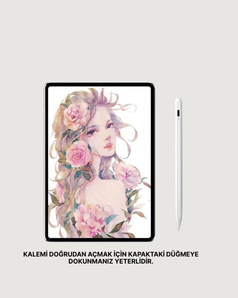 Akıcı Yazı ve Çizim için Eğim Sensörlü Dijital Kalem – 20 Saat Kesintisiz Kullanım - Lisinya