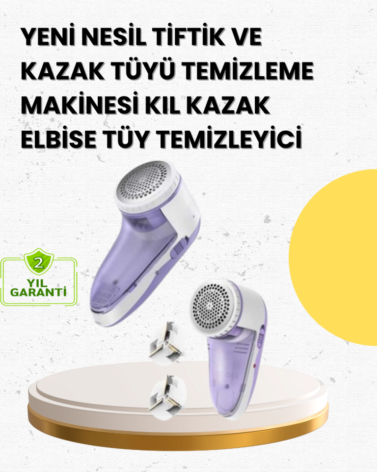 Tiftik ve Tüy Toplama Cihazı – 200ml Hazne, Kompakt Boyut - Lisinya