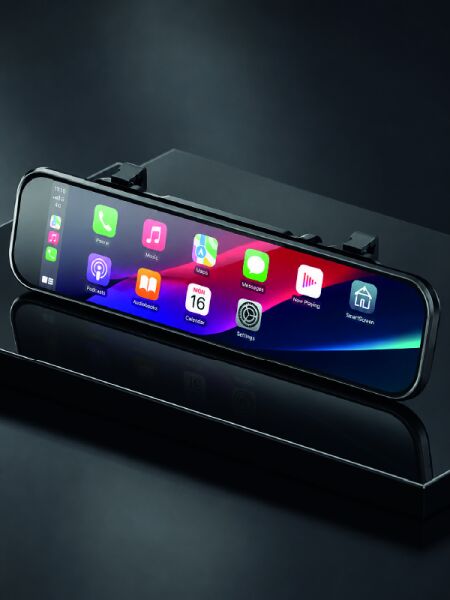 Ayna Carplay Araç İçi 9.66 İnç IPS Ekran Geri Görüş Kamerası Destekli