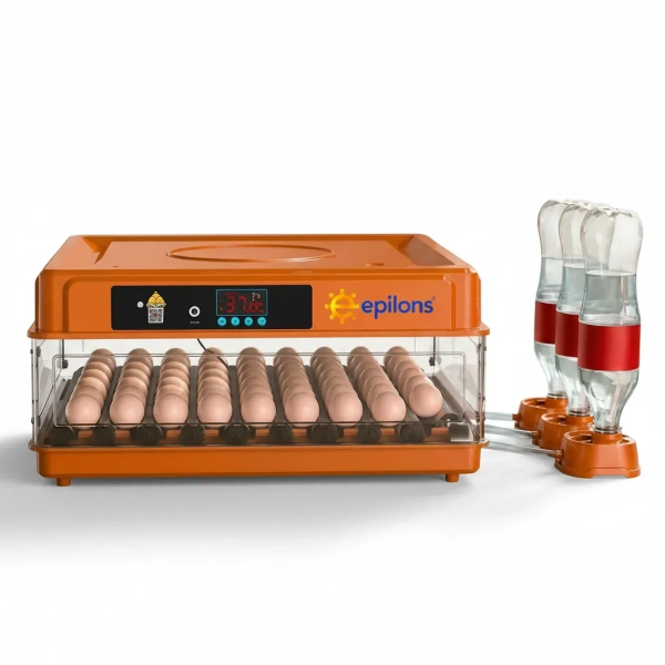Tam Otomatik Kuluçka Makinesi 130 Yumurta Kapasiteli | Akıllı Isı ve Nem Kontrolü | Otomatik Yumurta Çevirme | Otomatik Su Sistemi | Ayarlanabilir Viyol ( Lisinya )