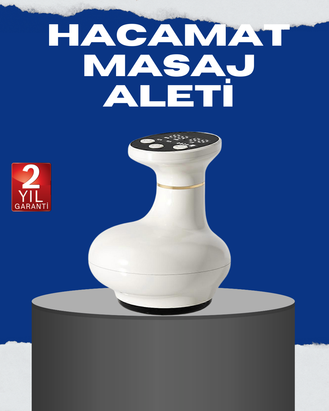 USB Şarjlı 3 Fonksiyonlu Masaj Aleti Kupa Terapisi ve Gua Sha - Lisinya