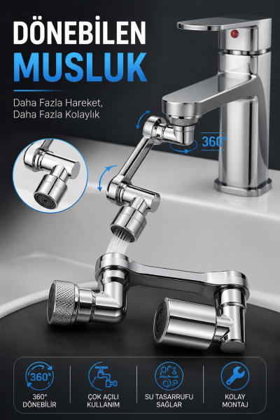DÖNEBİLEN MUSLUK ÖZEL SU AKIŞ TASARIMI - Lisinya