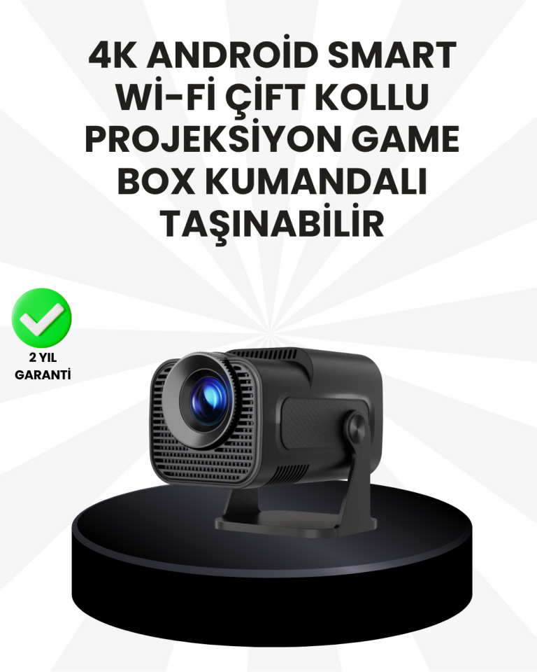 WiFi6 ve Bluetooth 5.4 Destekli LED Projektör - HCS350pro - Lisinya