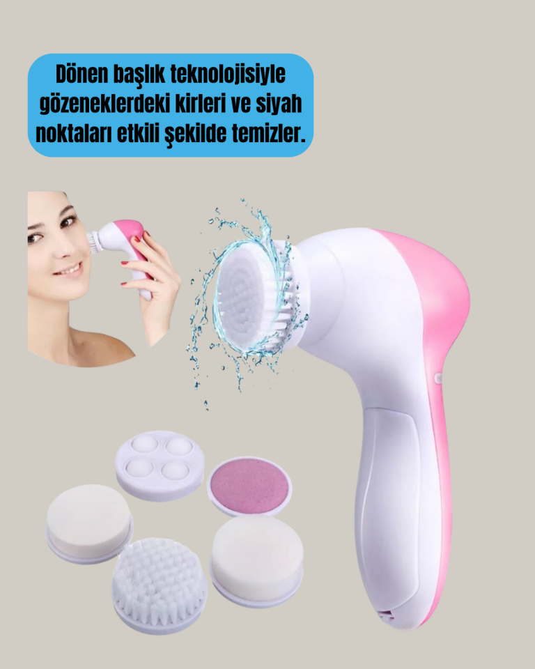 Çok Fonksiyonlu Elektrikli Yüz Bakım Fırçası - Lisinya
