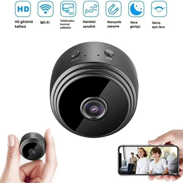 Mini HD Wi-Fi Güvenlik Kamerası -YamanHobi