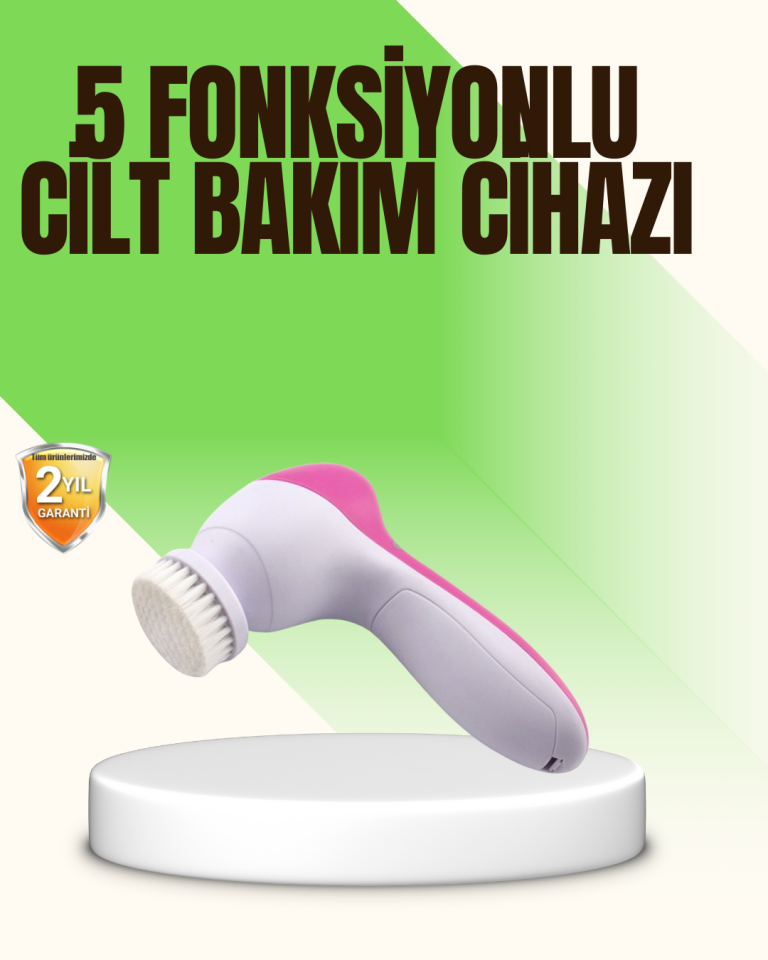 5 in 1 Elektrikli Yüz Temizleme ve Masaj Cihazı - Lisinya
