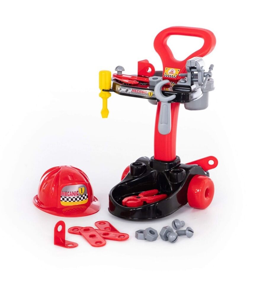 Meslek Setleri  - Mekanik-  Tekerlekli Tamir Seti  Tezgahı 51 cm - 27 parça (Lisinya)