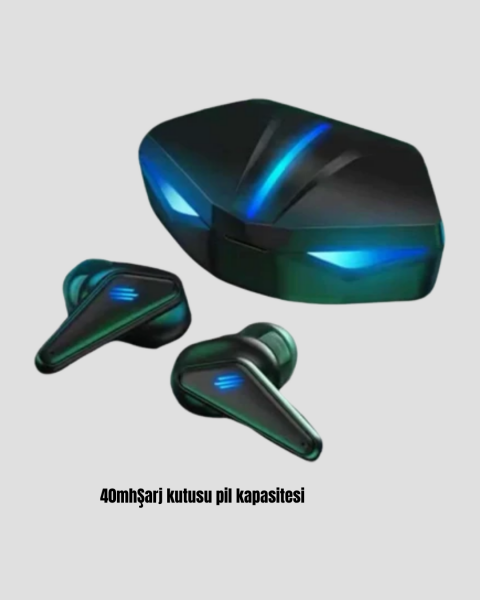 Tam Kablosuz Oyuncu Kulaklığı 5.0 Bluetooth LED Kontrollü Yeni Nesil - Lisinya