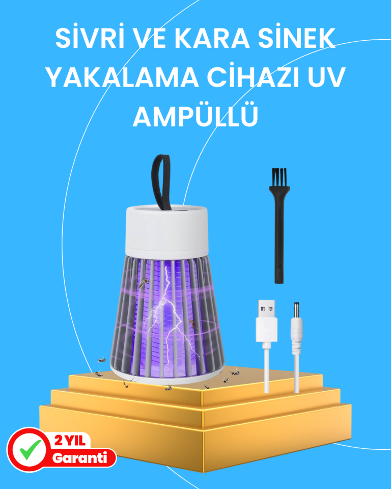Çocuk ve Evcil Hayvan Dostu Sivrisinek Yakalama Lambası - Lisinya