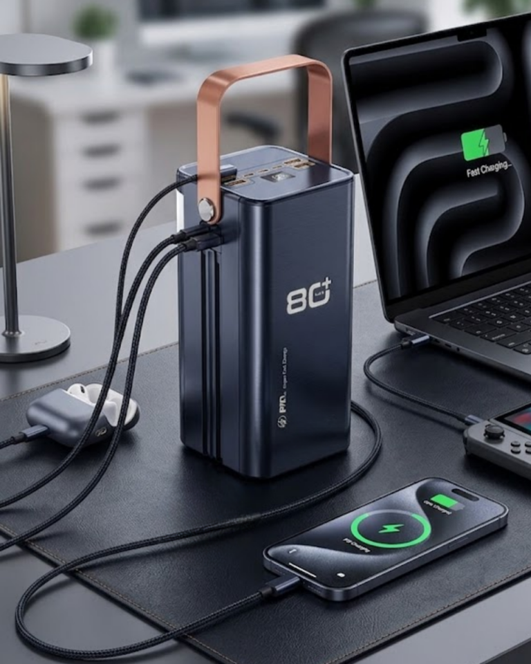 80000 mAh Taşınabilir Powerbank Süper Hızlı Şarj Çoklu Çıkış ve LED Göstergeli - Lisinya