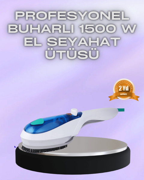 Kompakt Seyahat Tipi Buharlı Ütü Pratik Kırışıklık Açıcı