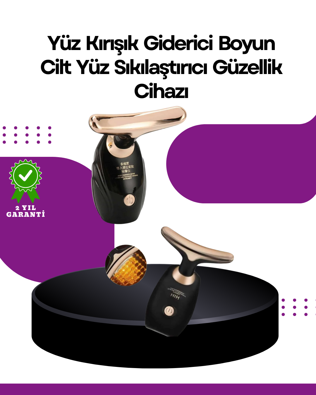 Yüz Masaj Aleti – Gözenek Sıkılaştırıcı & Cilt Yenileyici Etki - Lisinya