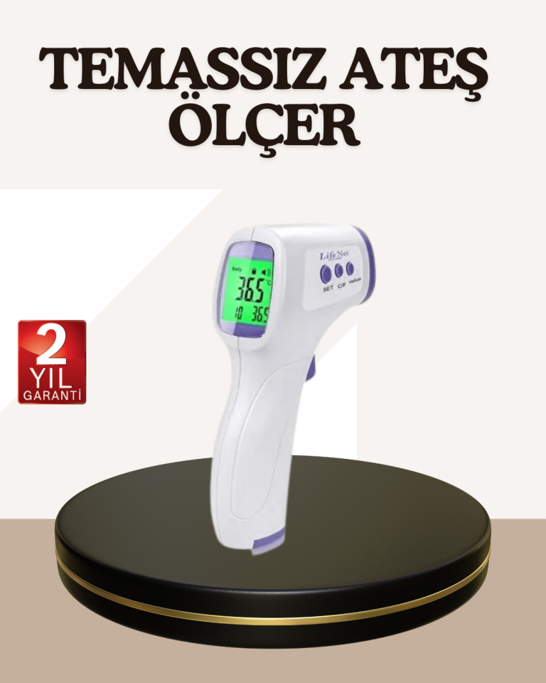 Kızılötesi Alından Temassız Ateş Ölçer Akıllı Sesli Uyarı - Lisinya
