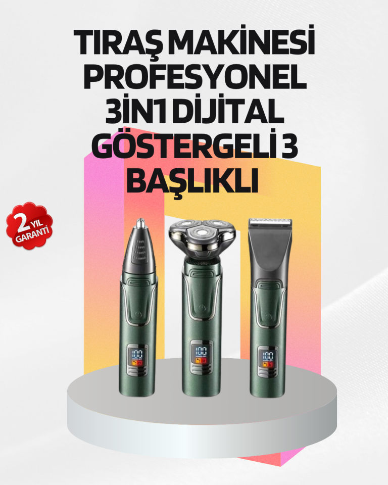 Kablosuz Şarjlı Çok Amaçlı Tıraş Makinesi - Lisinya