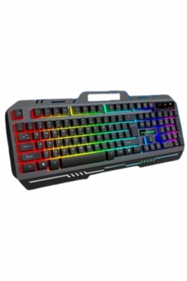 Işıklı Oyuncu Q Klavye Mouse Seti Siyah Gaming Oyuncu Klavye - Lisinya