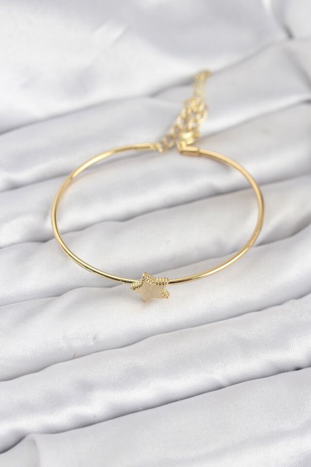 Yıldız Model Gold Renk Kadın Bileklik - Lisinya