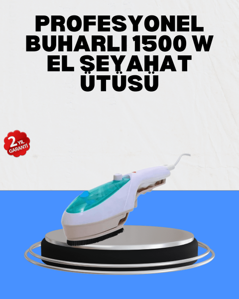 Buharlı Kırışıklık Giderici Pratik Ev ve Seyahat Ütüsü