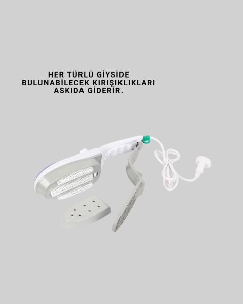 Portatif Buharlı Ütü Pratik Seyahat Tipi Kırışıklık Açıcı