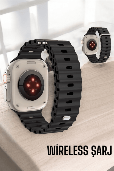 45 MM Gri Kasa Ultra Akıllı Saat Sesli Görüşme, Sağlık Takibi, Suya Dayanıklı