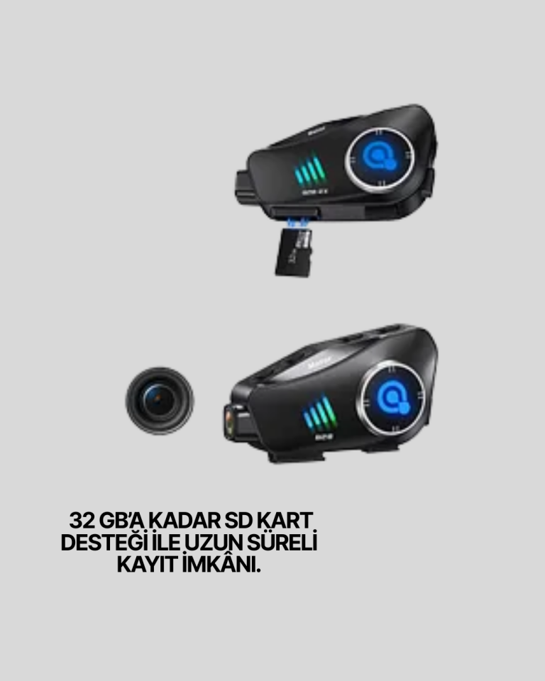 Q28 Motosiklet Kask Bluetooth Kulaklık  Full HD 1080P Kamera - Lisinya