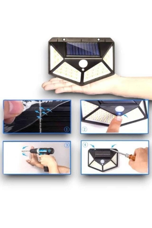SENSÖRLÜ GÜNEŞ ENERJİLİ DUVAR LAMBASI - Lisinya