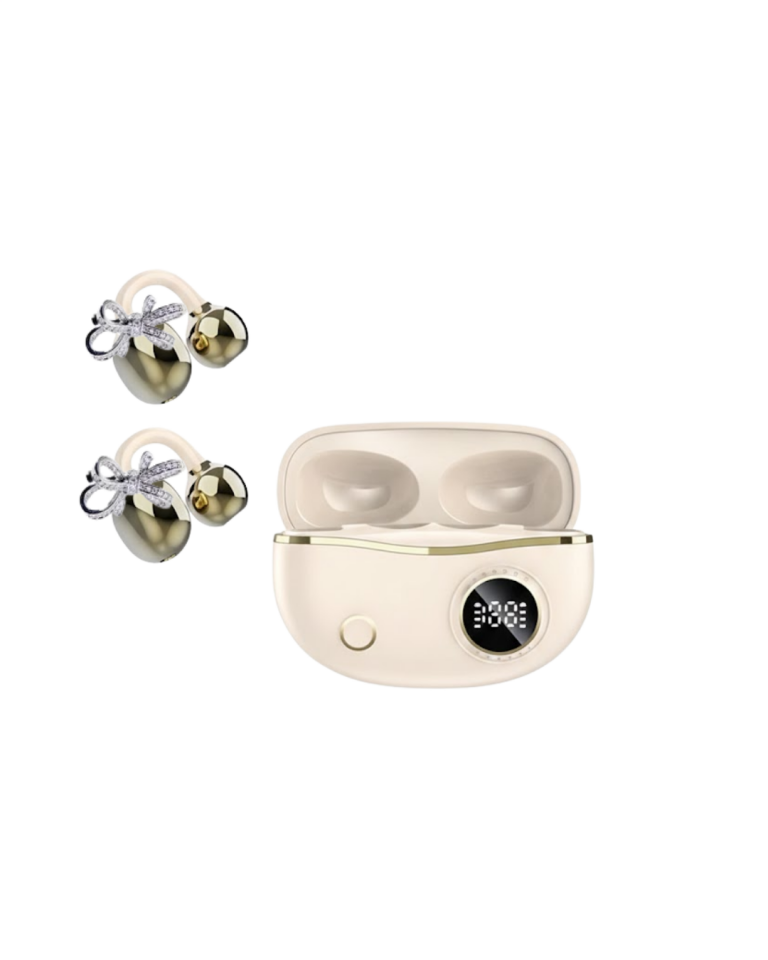 Kulak Klipsli Bluetooth Kulaklık Kompakt ve Hafif 2 Kurdele Küpe Hediyeli - Lisinya