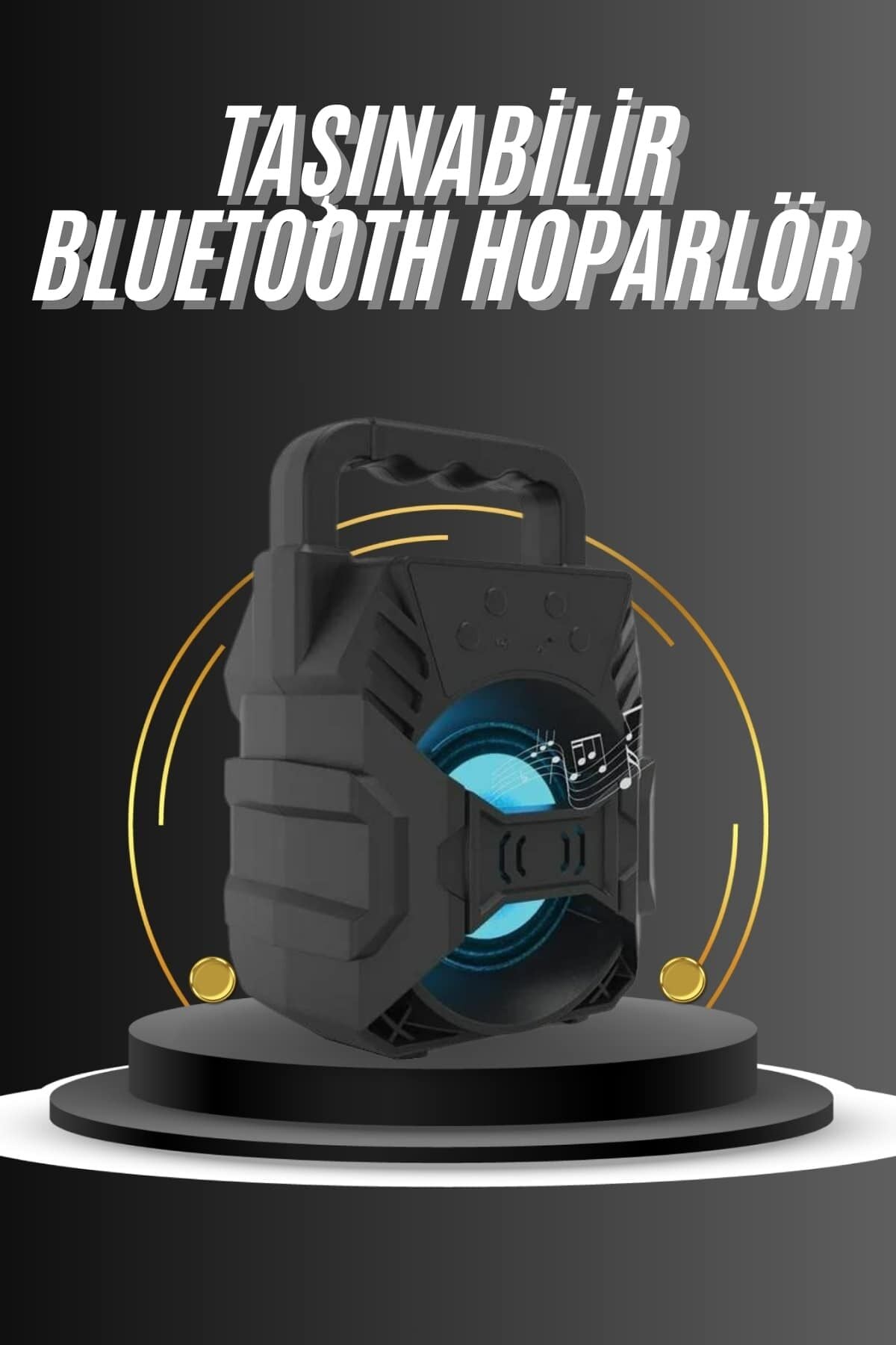 Kablosuz Bluetooth Hoparlör Ses Bombası RGB Işıklı Taşınabilir Yüksek Ses Kaliteli - Lisinya
