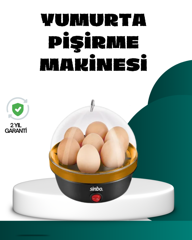 Elektrikli Yumurta Pişirme Makinesi 7 Yumurta Kapasiteli - Lisinya
