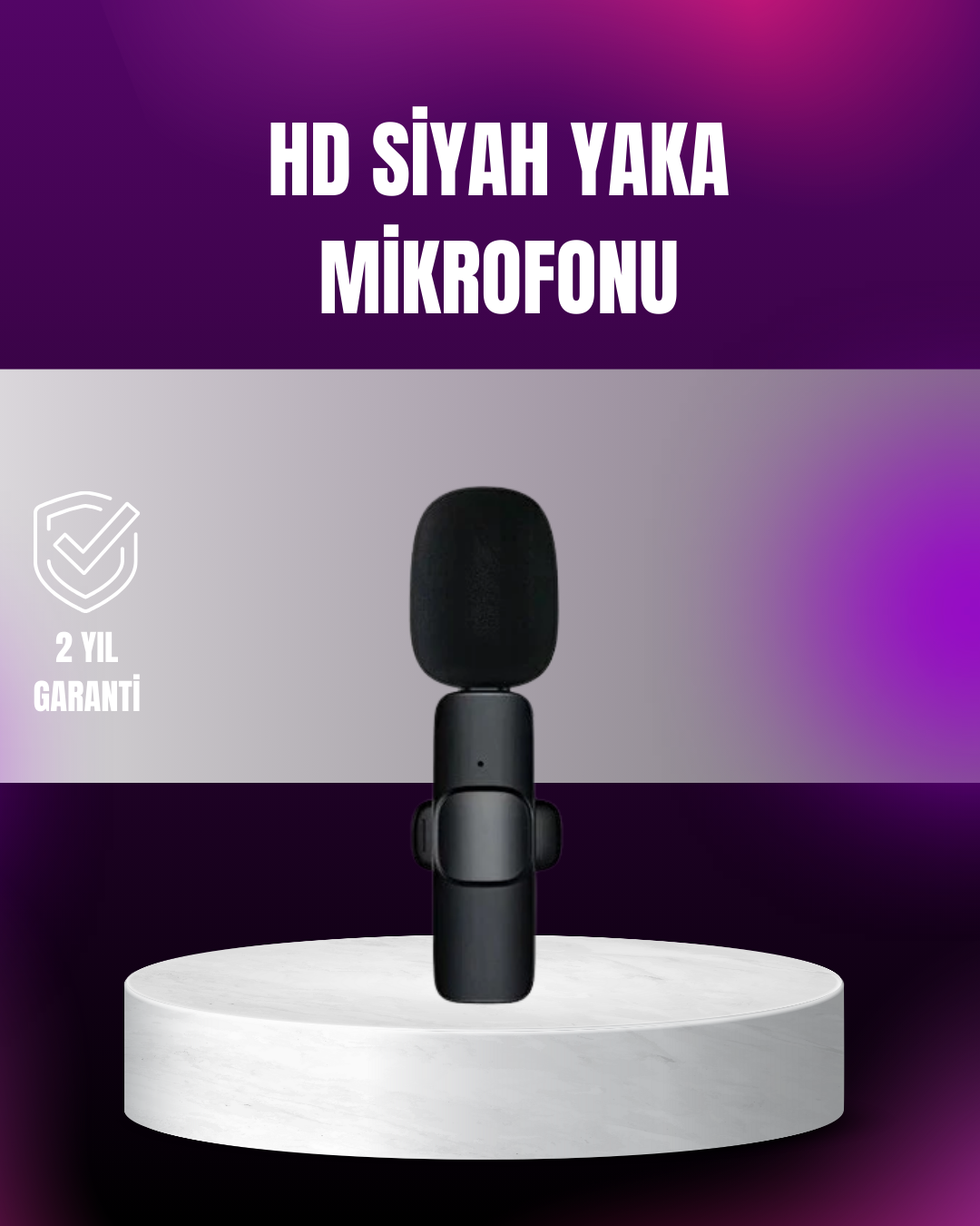 iPhone Uyumlu Çift Mikrofonlu Kablosuz Yaka Seti Profesyonel Ses - Lisinya
