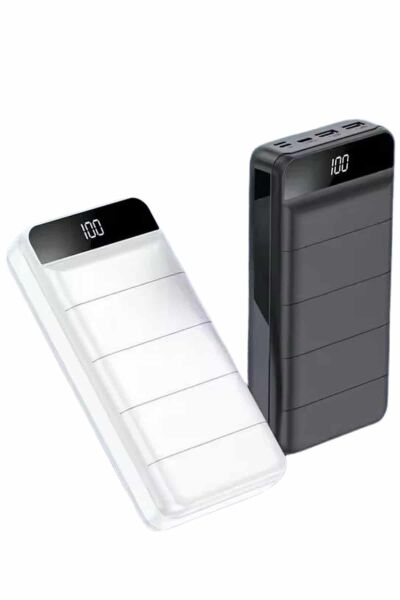 Powerbank 50.000 Mah Dijital Göstergeli Taşınabilir 4 Portlu Hızlı Powerbank Yeni Nesil - Lisinya